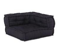 3 Poufs Modulaires Vidaxl En Tissu Anthracite