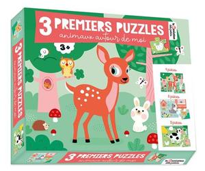3 Premiers puzzles - Animaux autour de moi - - Bérengère Staron - Deux Coqs D'or - Jeux livres objets