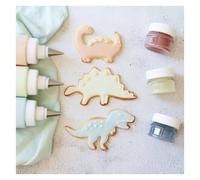 ScrapCooking - 3 Colorants d’Origine Naturelle Dino - Préparations Colorantes pour Pâtisserie - Bleu, Vert, Beige Pastel - Gâteaux, Biscuits Dinosaures - Fabriqué en France - 4222