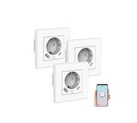 Luminea : 3 prises encastrables connectées avec 2 ports de chargement USB SF-665.UP