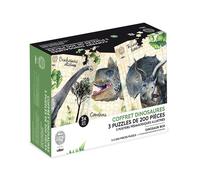 Coffret 3 Puzzles Dinosaures Et Posters