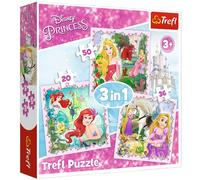 3 Puzzles - Disney Princess - 20, 36 Et 50 Pièces