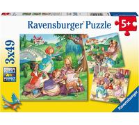 3 Puzzles - Petites Princesses - 49, 49 Et 49 Pièces
