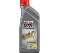 Castrol Huile moteur GTX Ultraclean 10W-40 3X Clean Semi-synthétique ACEA A3/B4 API 1 L