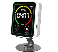 3" - Qualité de l'air pour détection de dioxyde de carbone et d'humidité avec écran LCD (blanc)