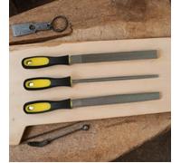3 Râpe lime à bois demi-ronde et ronde - 20cm de longueur - 2cm de largeur