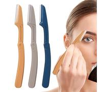 3 Rasoirs À Sourcils, Rasoir À Sourcils De Sécurité Pour Le Visage - Petite Coupe-sourcil Pliante, Portable Brow Razor Pour Débutant, Maquilleur, Outil De Dermaplaning Exfoliant Pour Femmes Et Hommes