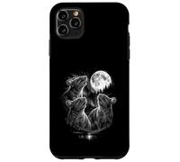 3 Rat-Mouse Howling At Moon Vintage Funny 80-90s Graphic Coque pour iPhone 11 Pro Max