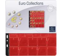 3 recharges pour album de pièces - 43 cases diamètre 20/25/30mm - 24,5x25cm - Pe