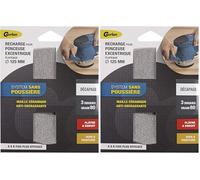 3 recharges pour ponçeuse excentrique 125mm Maille Céramic Gros Grain 80 (Lot de 2)