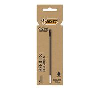 3 Recharges pour Stylo Bille BIC Cristal Re’New Pointe Moyenne Encre noire