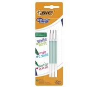 3 Recharges pour stylo encre gel effaçable BIC Gelocity Illusion Encre verte G