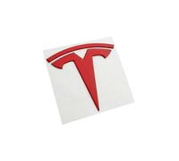 (3 Red Back)Metal Replacement Sticker For Tesla Model 3 Y Front Back Trunk Logo Replace Emblem Decals Stickers Accessories