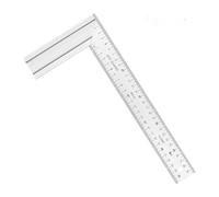 3. Règle à 90° avec base en aluminium robuste avec échelles pour la conception architecturale du bois et les mises en page de construction Règle de mesure coudée de qualité de construction
