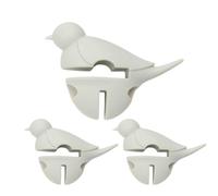 3 repose-cuillère petit oiseau blanc 3 en 1 Blanc