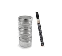 3 réservoirs vides pour moulin à poivre manuel Maestro et un feutre