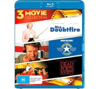3 Robin Williams Movie Collection: Mrs Doubtfire / Good Morning / Dead Poets [Region B] [Blu-ray]