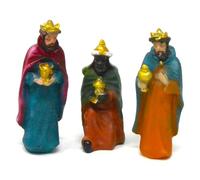 3 rois mages du jour de Noël. 10 cm Ensemble de scène de nativité, figurines. Animaux, Naissance de Jésus. 3 rois. Métiers de crèche, Dieu