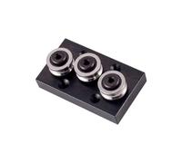 3 roues/4 roues/5 glissières de guidage bas, SGB10 3, F | Double guide professionnel pour équipement industriel, poulie, curseur de verrouillage, bas