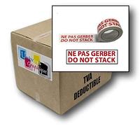 3 Rouleau adhésif pour emballage palette et colis imprimé NE PAS GERBER - DO NOT STACK en pp silencieux long : Rouleau de 50 mm x 100 mètres (34% de plus que les 66 mètres) ref UGRAPG100-3