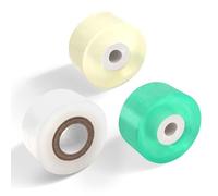 3 Rouleau Ruban de Greffage, 3cm Ruban de Greffe d'arbres de Jardin, Ruban Extensible de Greffe D'Arbre, Ruban Greffage Plante pour Arbre Fruitier, Semis, Fleurs, Pépinière (Jaune + Vert + Blanc)