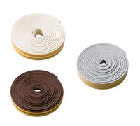 3 Rouleaux Bande D’étanchéité Isolante EVA 5m | Réduit le Bruit, Coupe Facile, Surface Lisse Intérieure et Extérieure, Usage pour Portes Vitrées et Armoires