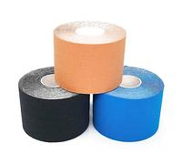 3 Rouleaux Bande Kinesiologie 5 cm x 5 m Bande Muscle Sport Strap Body Tape Bandage de Kinésiologie Kinesiotape Autoadhésif Etanche Elastique