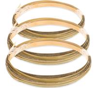 3 Rouleaux Bandes de Rotin Vert pour Vannerie et Décoration | Bambou Facile à Couper et Poncer, Réutilisable, pour Paniers, Séparateurs, Fleuristes et Loisirs Créatifs