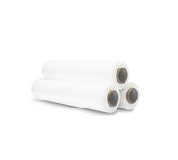 3 rouleaux de 150 m de film étirable Film d'expédition Film d'emballage Film d'enroulement Blanc