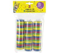 Party Pro – Serpentins – 3 rouleaux de 18 serpentins – Jaune G