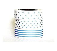 3 rouleaux de masking tape géométriques - Bleu