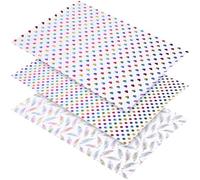 3 Rouleaux de Papier D'emballage Présent Festif, Pliable | Découpe Facile, Usage Emballage et Fête, pour Livres et Bouquets, Papier Décoratif pour Présents