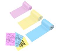 3 Rouleaux de Papier pour Mini Imprimante Thermique, Format 57 x 25 mm, pour Lovcoyo Mini Imprimante Instantanée Mobile sans Fil - Couleurs Jaune, Bleu et Rose. Papier de Poche Thermique Non Adhésif