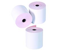 3 rouleaux de papier reçu offset à deux couches pour impression | Conservation longue durée, impression nette et résistante à la décoloration, usage simple, pour commerces et supermarchés