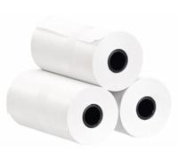 3 rouleaux de papier thermique autocollant - 80 mm x 3,5 m - Blanc [Callstel]