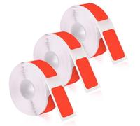 3 Rouleaux de Rubans pour Étiqueteuse pour Phomemo D30, Autocollants Étanche Étiquettes Thermiques pour Machine d'Étiquetage pour la Maison le Bureau l'École (Rouge, 12mm x 22mm)