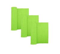 3 rouleaux de serpentins en papier crépon pour la fabrication de fleurs - Feuilles de papier crépon enroulées de 25 cm de largeur, 2,4 m de longueur - Papier d'emballage pour artisanat, mur de salle