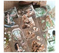 3 rouleaux de stickers de scrapbooking, ensemble de washi tape sur le thème des filles en PET, ensemble d'accessoires de scrapbook Ta Merry, décoration esthétique pour les stickers de bullet journal