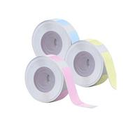 : 3 rouleaux d'étiquettes autocollantes 8 m - multicolores