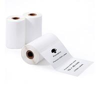 3 rouleaux d'étiquettes Phomemo M200, 3 rouleaux d'étiquettes rondes autocollantes de 70 × 40 mm, compatibles avec les imprimantes d'étiquettes Phomemo M200, M220, M221, étiquettes de marchandises, 3
