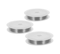 3 Rouleaux Fil Fin pour Bijoux en Laiton, Flexible | Trois Rouleaux, 0,4mm, Usage Bricolage et Jardinage, Adapté aux Projets Créatifs