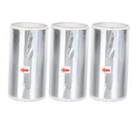 3 Rouleaux Papier Aluminium, Retrait du Vernis Gel et Acrylique | Lot Argenté sans Peluche, Usage Salon ou Maison, pour Ongles et Pieds, Résultat Net