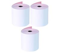 3 Rouleaux Papier de Reçu à Deux Couches 3 Impression Claire | Papier Offset, Usage en Restaurants et Supermarchés, Copie , Conservation Longue Durée