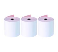 3 Rouleaux Papier de Reçu Thermique à Deux Couches, 3 | Papier Offset, Impression Nette et Conservation Solide, pour Supermarchés et Tickets de Caisse