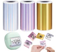 3 Rouleaux Papier thermique pour Appareil Photo Enfant,Mini Rouleau de Imprimable Thermique,Papier Imprimante Thermique pour Appareil Photo Impression Instantanée,Papier Sans Encre(57x30mm)