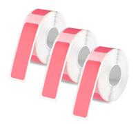 3 Rouleaux Ruban pour Étiqueteuse pour Phomemo D30, 12x40mm Ruban d'Étiquettes Auto-Adhésif Papier Thermique Autocollant Étiquettes Thermiques pour Bureau Maison École (Rose)