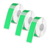 3 Rouleaux Ruban pour Étiqueteuse pour Phomemo D30, 12x40mm Ruban d'Étiquettes Auto-Adhésif Papier Thermique Autocollant Étiquettes Thermiques pour Bureau Maison École (Vert)