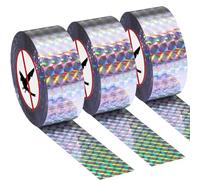 3 Rouleaux Ruban Répulsif Oiseaux,80m x 2,4cm Ruban Réfléchissant Anti Oiseaux,Bande Répulsive, Anti Pigeon Protection du Jardin et Lutte Contre Les Nuisibles