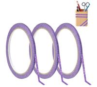 3 Rouleaux Washi Tape, Ruban de Masquage, 5mm*60m, Masking Tape, Scotch de Masquage, Inscriptible, Vernissage, Peinture pour L'Artisanat, La Carrosserie et La Décoration de Bricolage (Violet)