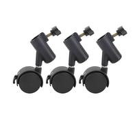 3 roulettes pour Pied d’éclairage avec Frein, roulettes pivotantes silencieuses à 360° de 16 mm, Roues de roulement pour trépieds faciles à Installer, adaptées aux diffusions en